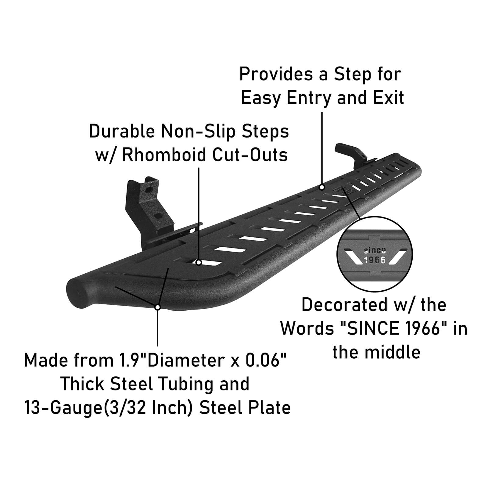 Bronco Nerf Bars Side Step Running Boards(21-22 Ford) - ultralisk4x4 BXG.8902-S 12