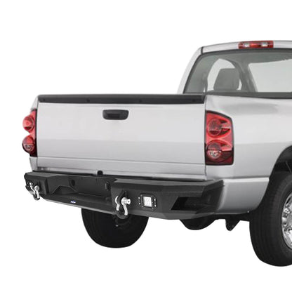 Dodge Ram Front Bumper with Low Profile Grille Guard Hoop & Rear Bumper w/Lights for 2006-2008 Dodge Ram 1500 - Ultralisk 4x4 u65026503 11