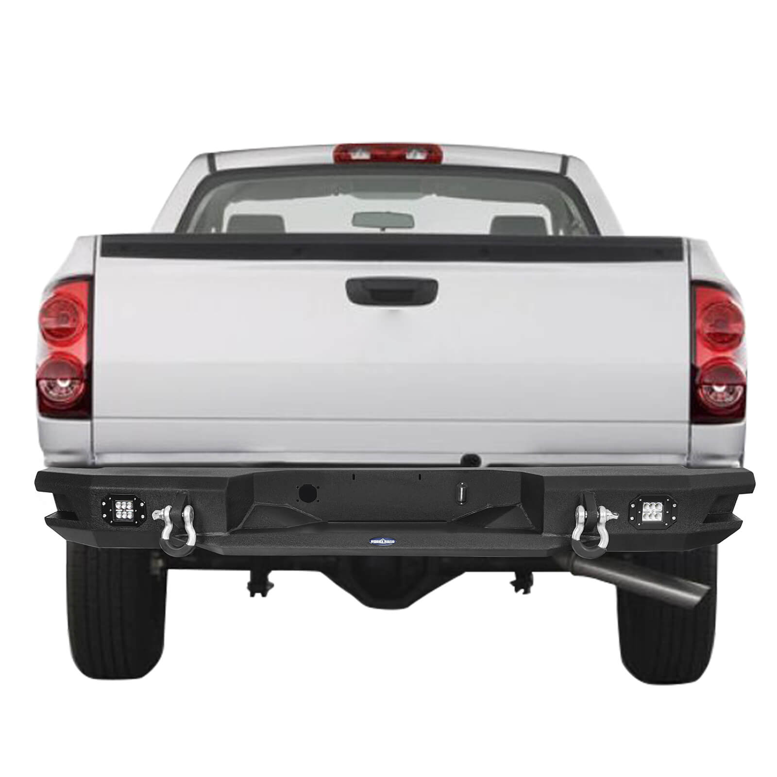 Dodge Ram Front Bumper with Low Profile Grille Guard Hoop & Rear Bumper w/Lights for 2006-2008 Dodge Ram 1500 - Ultralisk 4x4 u65026503 12