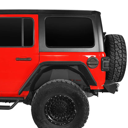 Jeep Flat Rear Fender Flares (18-23 Jeep Wrangler JL) b3043s 3