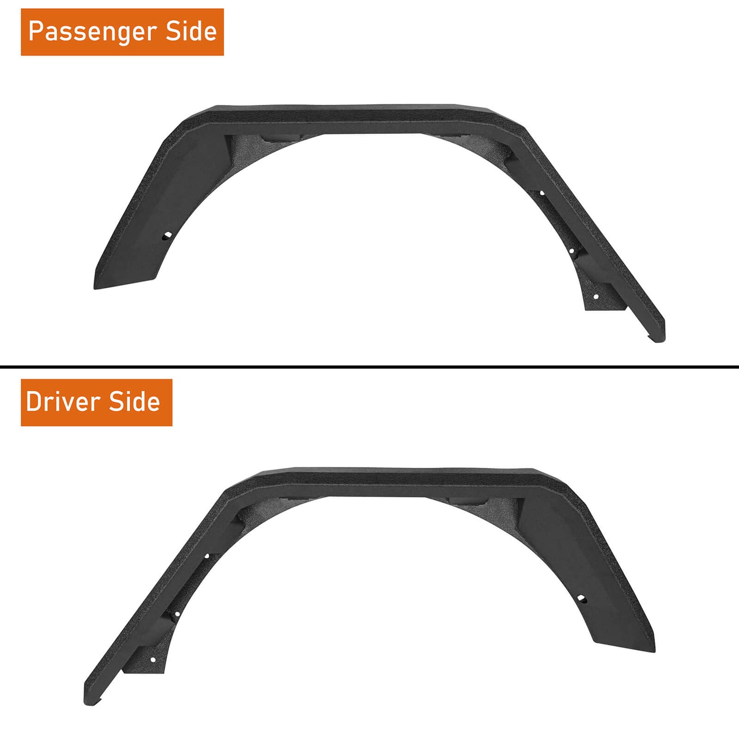 Jeep Flat Rear Fender Flares (18-23 Jeep Wrangler JL) b3043s 8