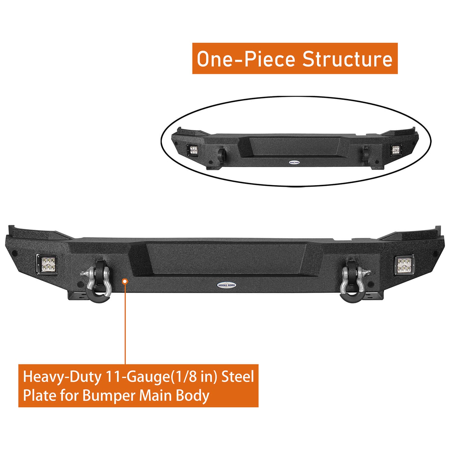 Ford Bronco Aftermarket Rear Bumper Classic (Excluding Raptor) - ultralisk4x4