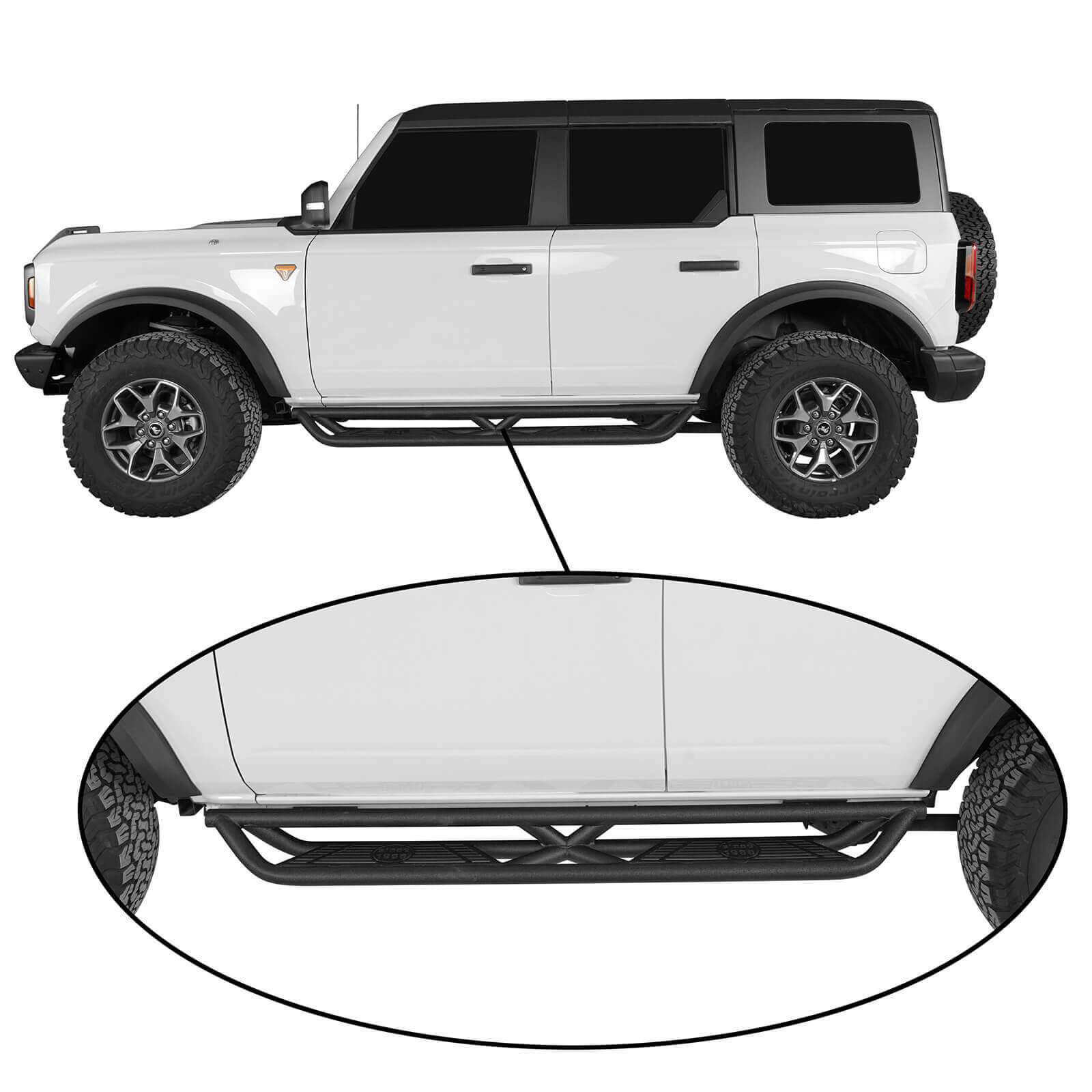 Ford Bronco Nerf Bars Side Step (2123 Models) ultralisk4x4