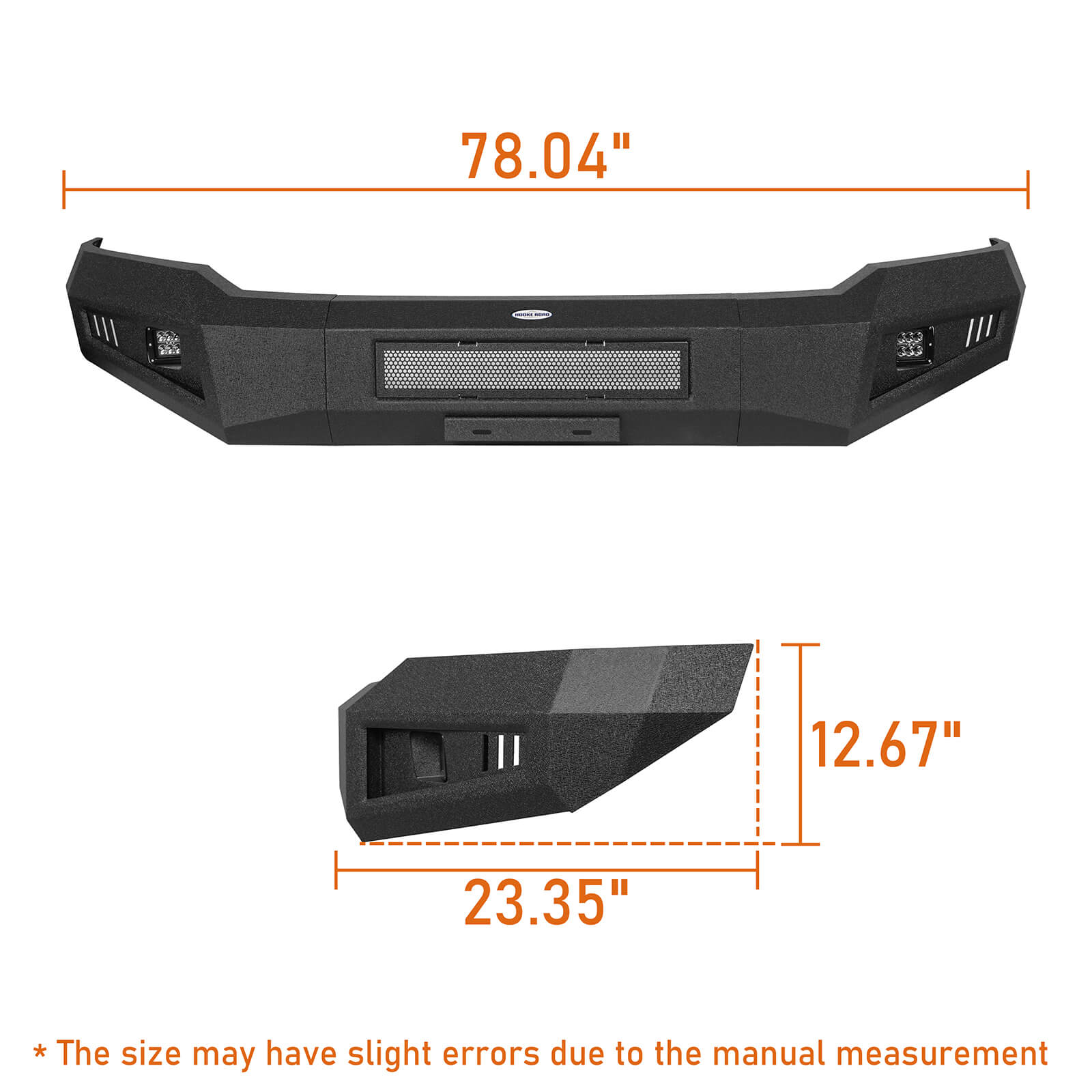 Ford Front Bumper w/ LED Spotlights (18-20 Ford F-150 (Excluding Raptor)) b8250s 11