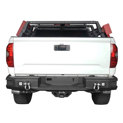 Full Width Front Bumper & Back Bumper & Roof Rack for 2014-2021 Toyota Tundra Crewmax b5000+b5003+b5004 9