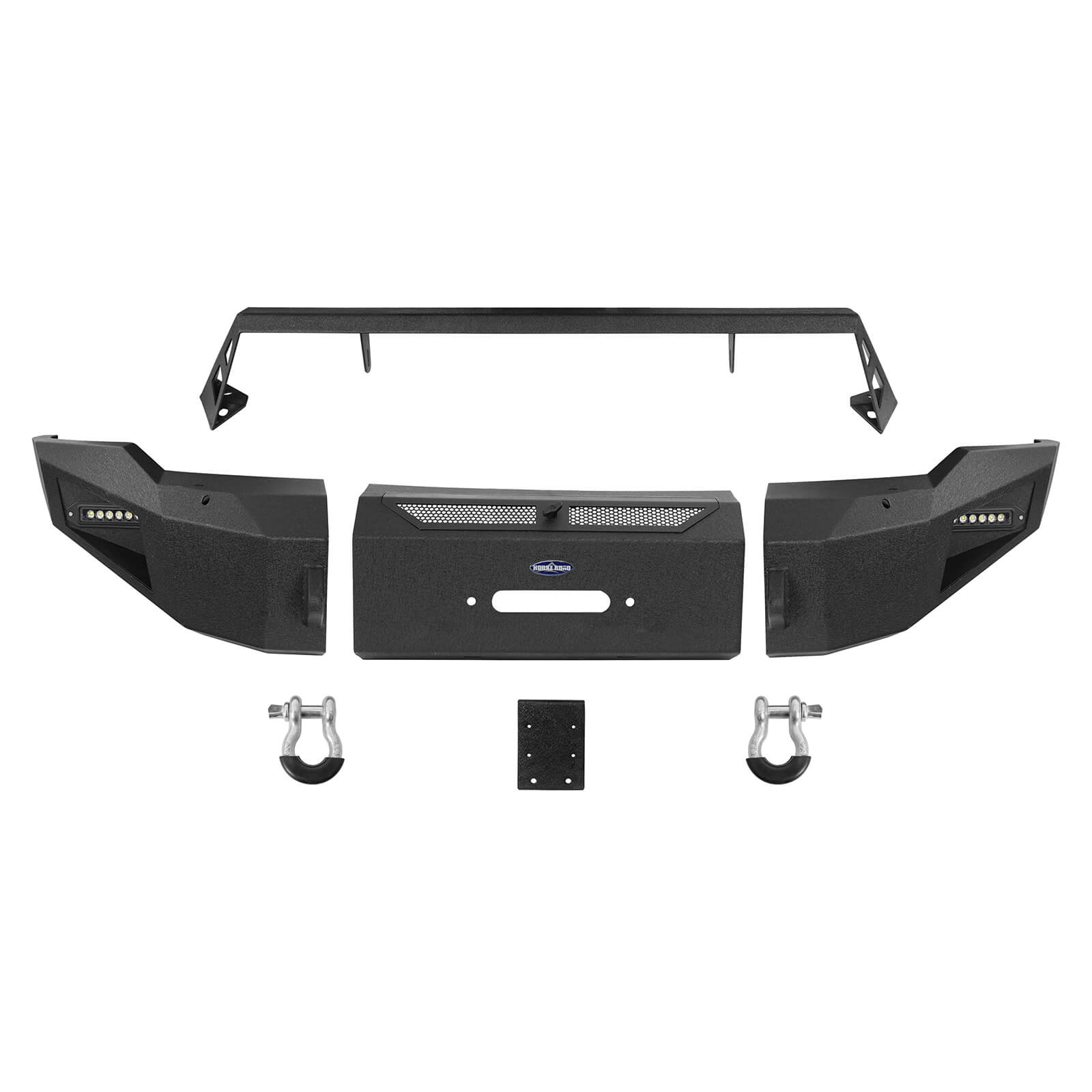 Full-Width Front Bumper with Low Profile Grille Guard Hoop for 2006-2008 Dodge Ram 1500 - Ultralisk 4x4 u6502 6