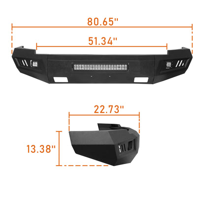 V8 GOD HR Front Bumper(07-13 Chevy Silverado 1500 Gen 2) - ultralisk4x4