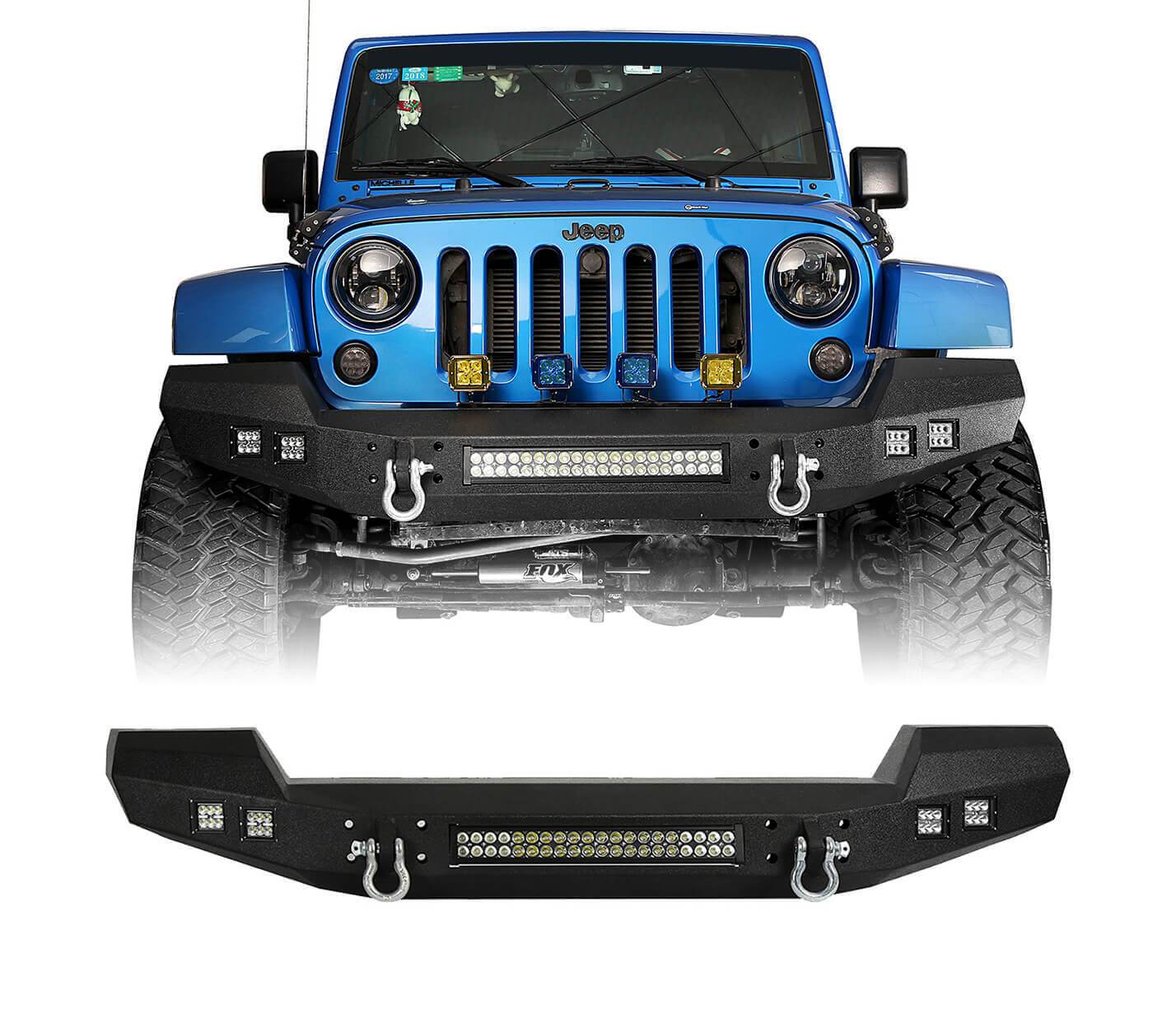 Front Bumper(07-18 Jeep Wrangler JK) - ultralisk4x4