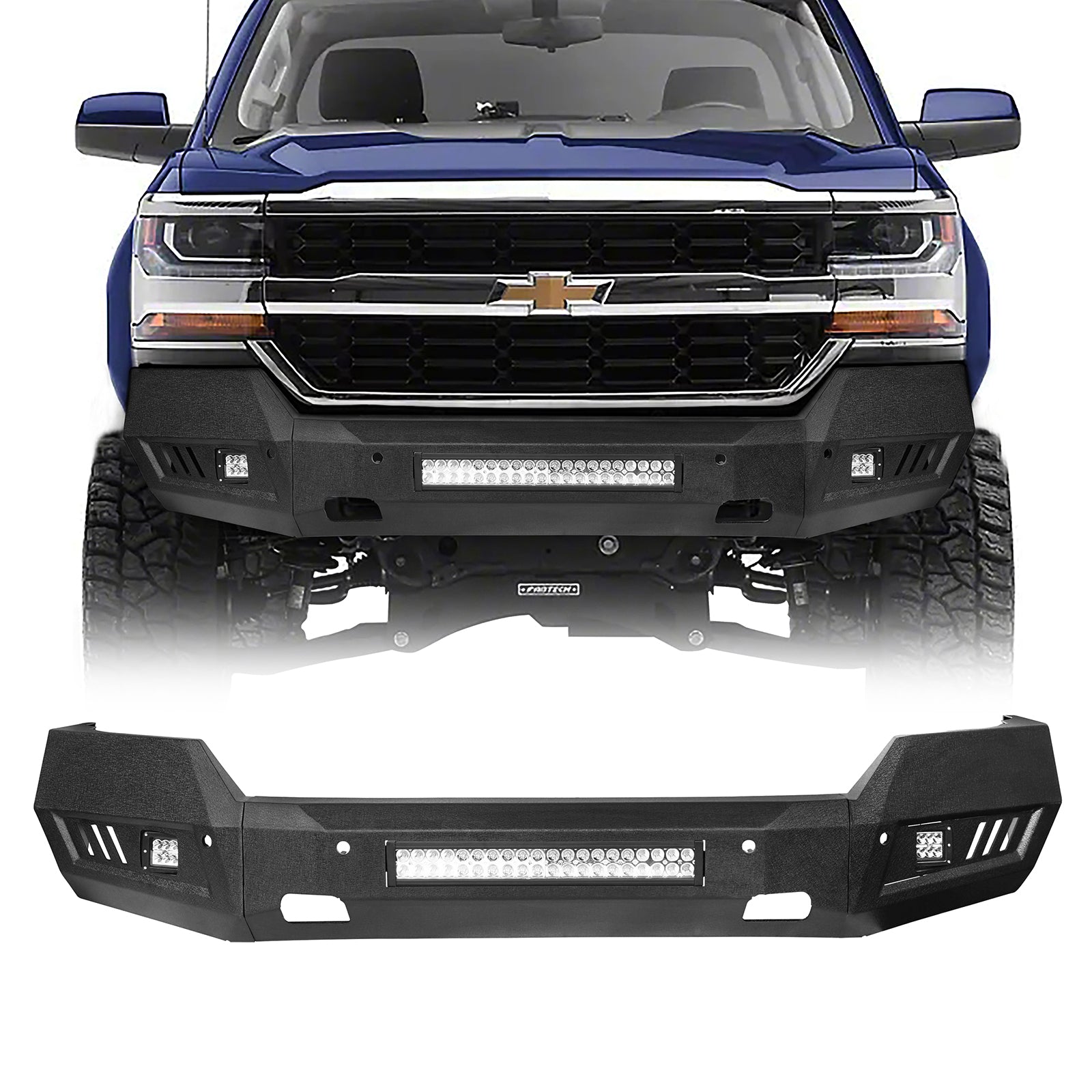  2016-2018 Chevy Silverado 1500 Front Bumper - Ultralisk 4x4 u9023 1