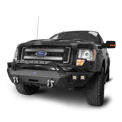 Front Bumper & Rear Bumper & Roof Rack(09-14 Ford F-150 SuperCrew,Excluding Raptor) - ultralisk4x4