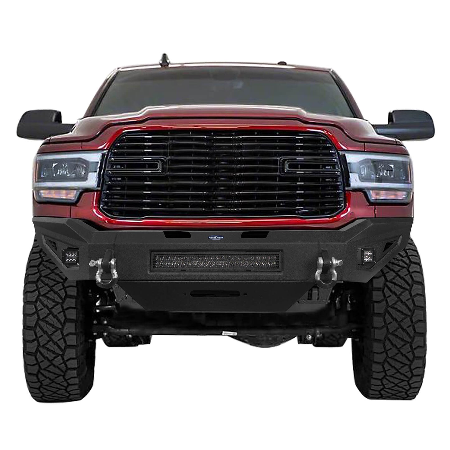 Full Width Front Bumper & Rear Bumper w/ Led Lights for 2019-2021 Dodge Ram 2500 - ultralisk4x4 u63026301 5