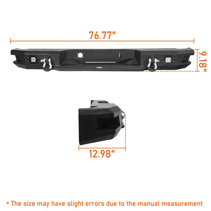 Dodge Ram Front Bumper & Rear Bumper w/Lights for 2006-2008 Dodge Ram 1500 - Ultralisk 4x4 U65006503 16