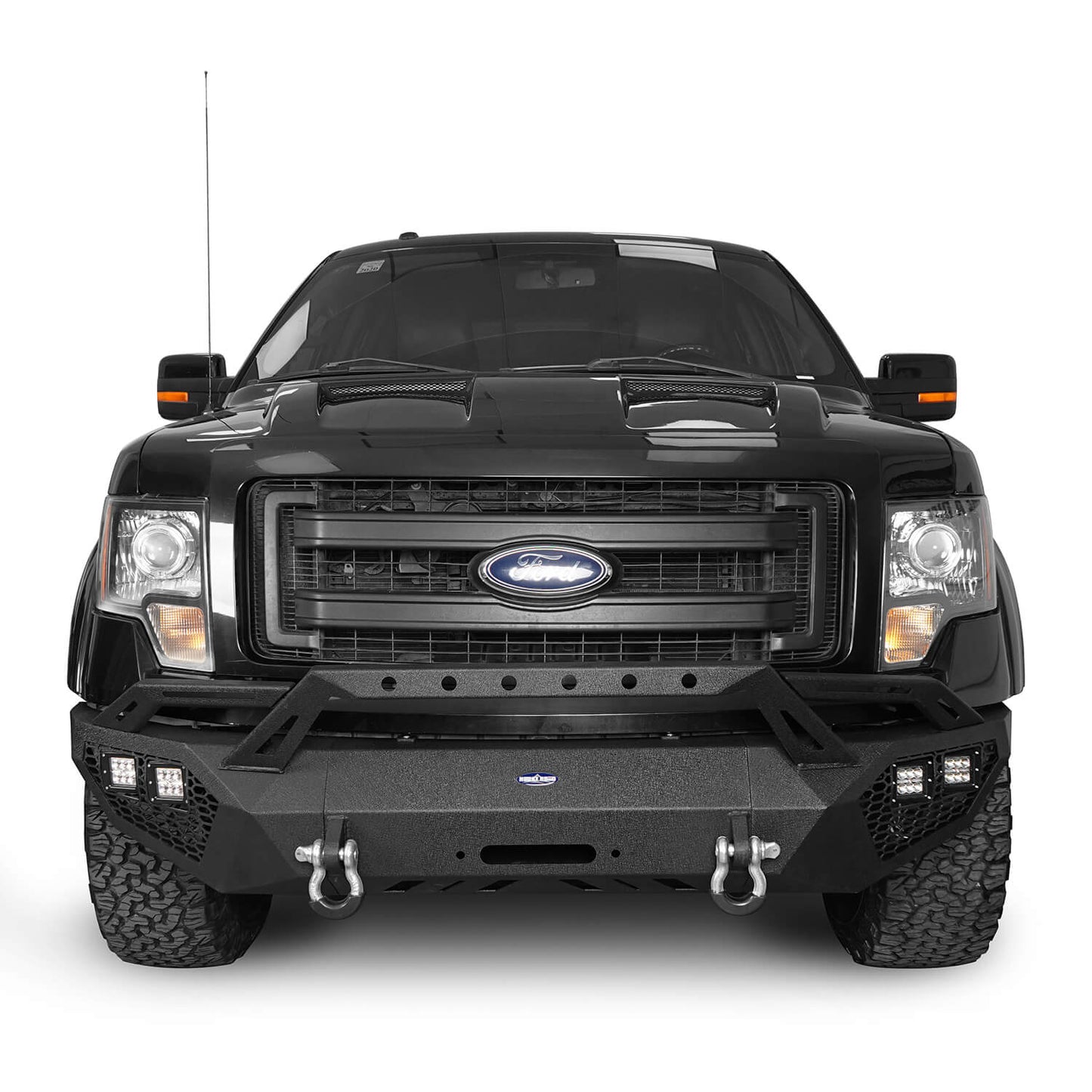 Full Width Front Bumper w/Grill Guard(09-14 Ford F-150, Excluding Raptor) - Ultralisk4x4