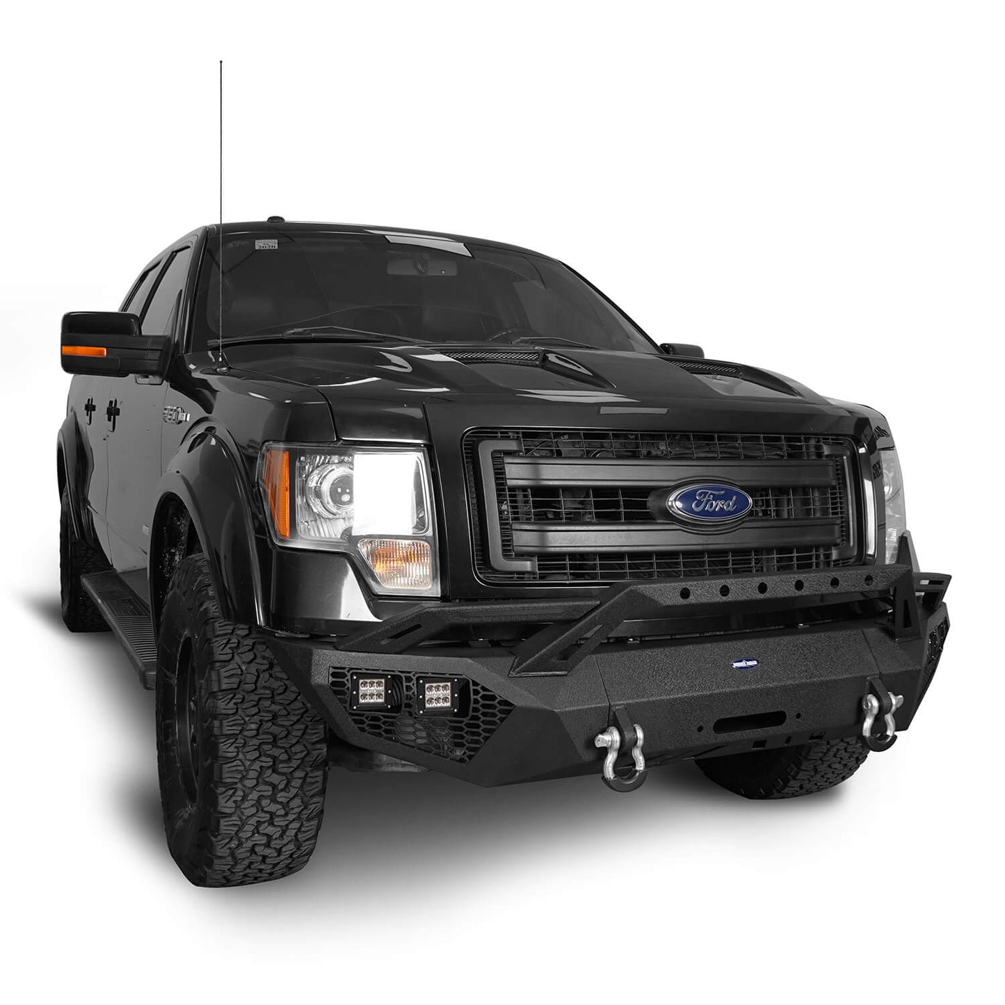 Full Width Front Bumper w/Grill Guard(09-14 Ford F-150, Excluding Raptor) - Ultralisk4x4