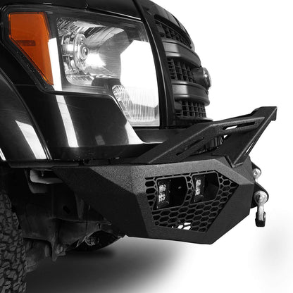 Full Width Front Bumper w/Grill Guard(09-14 Ford F-150, Excluding Raptor) - Ultralisk4x4