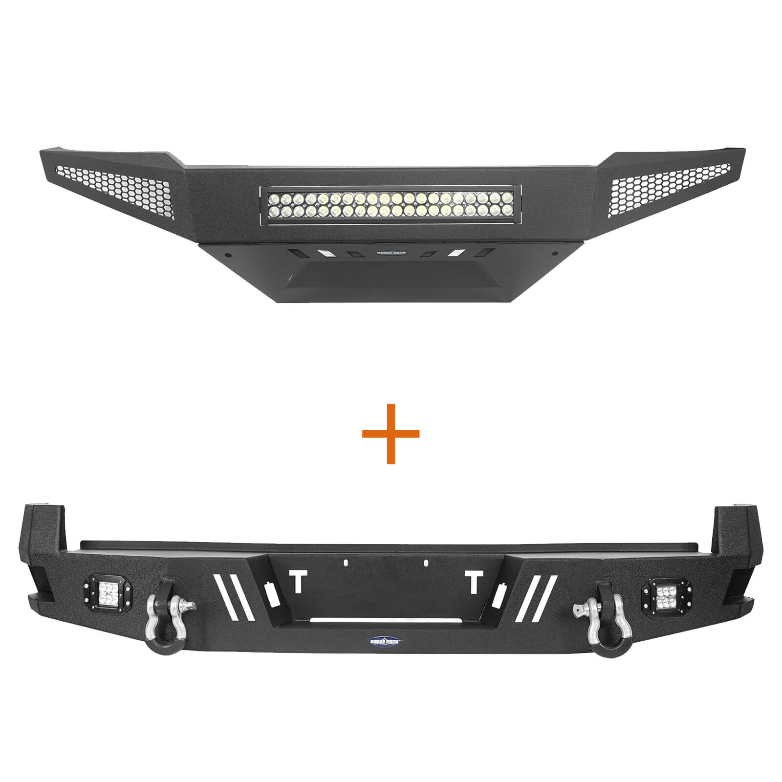 Front Bumper w/Skid Plate & Rear Bumper for 2005-2011 Toyota Tacoma - ultralisk4x4 b40084022-11