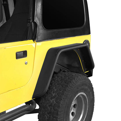 Front & Rear Fender Flares Tubular Fenders(97-06 Jeep Wrangler TJ) - ultralisk4x4