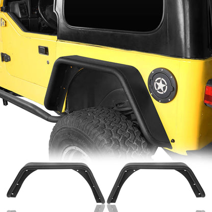 Front & Rear Fender Flares Tubular Fenders(97-06 Jeep Wrangler TJ) - ultralisk4x4