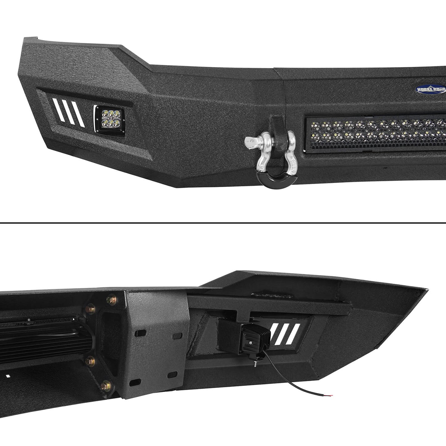 Dodge Ram 1500 Full-Width Front Bumper w/120W LED Light Bar for 2006-2008 Dodge Ram 1500 ultralisk4x4 u6500  4