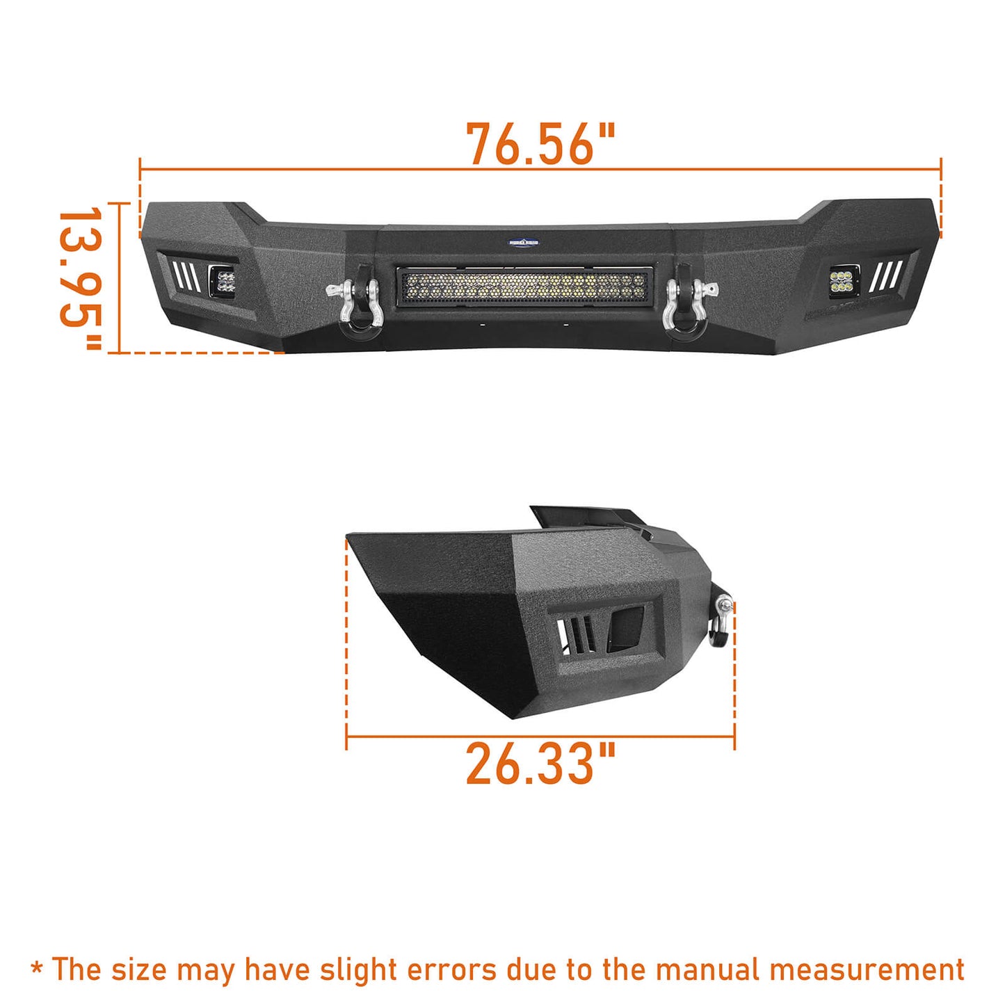 Dodge Ram 1500 Full-Width Front Bumper w/120W LED Light Bar for 2006-2008 Dodge Ram 1500 ultralisk4x4 u6500  8