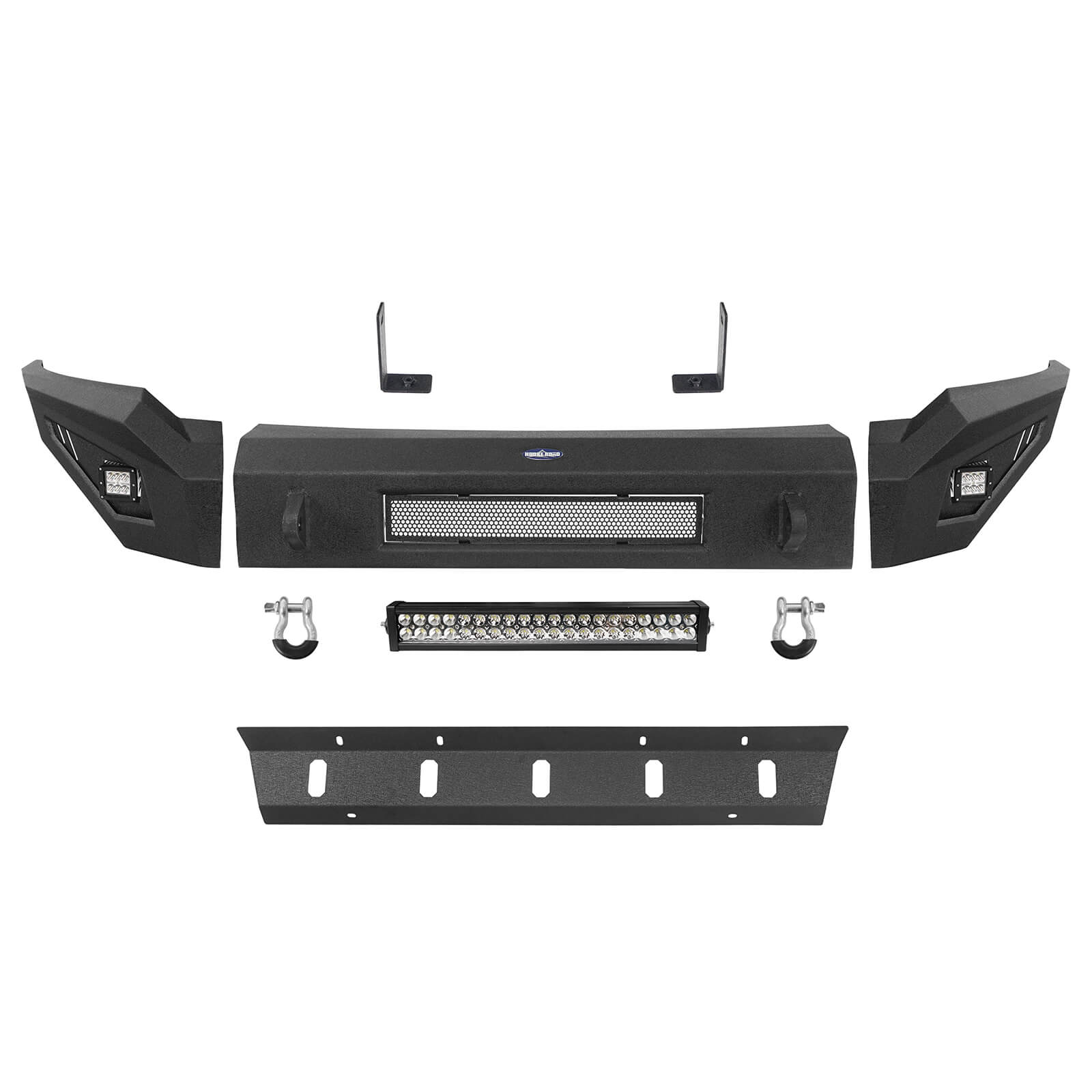 Full-Width Front Bumper w/Skid Plate for 2006-2008 Dodge Ram 1500 - Ultralisk 4x4 u6501 5