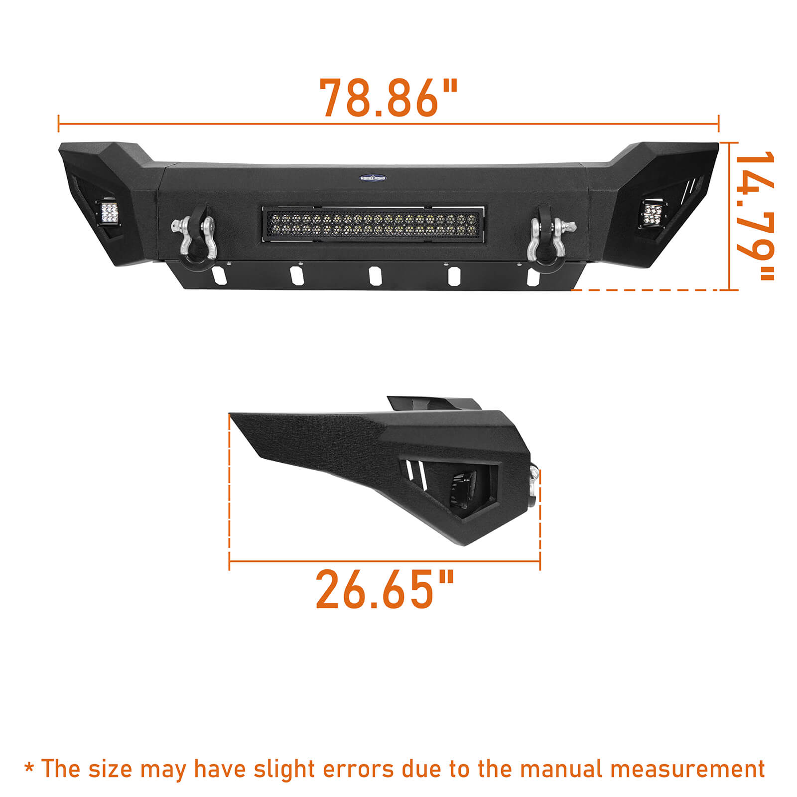 Full-Width Front Bumper w/Skid Plate for 2006-2008 Dodge Ram 1500 - Ultralisk 4x4 u6501 9