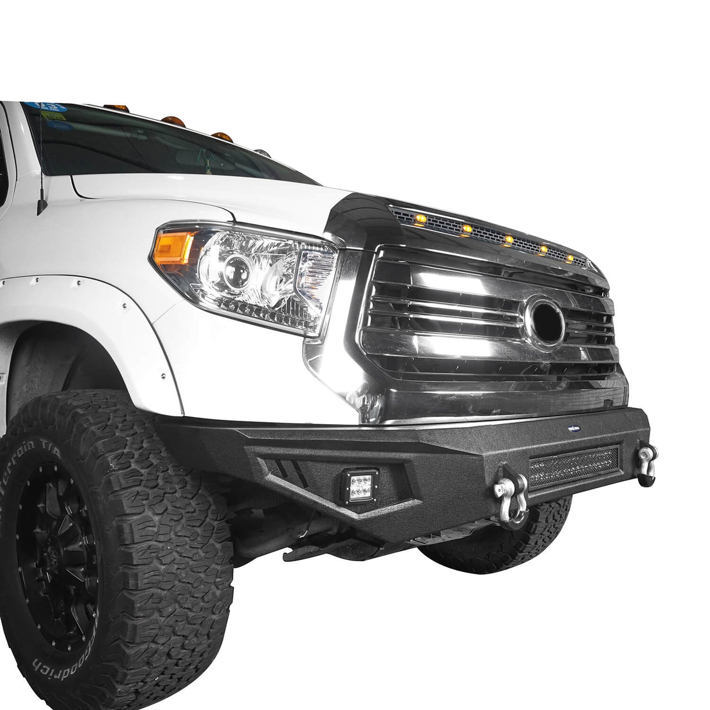 Full Width Front Bumper w/LED Lights for 2014-2021 Toyota Tundra b5000+b5001 14