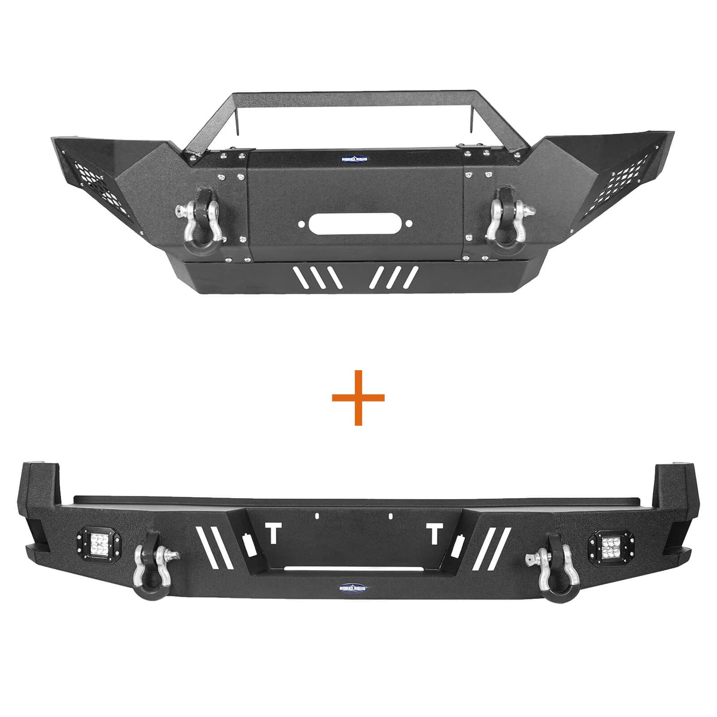 Full Width Front Bumper & Rear Bumper w/Lights for 2005-2011 Toyota Tacoma - Ultralisk 4x4 b40224001-3