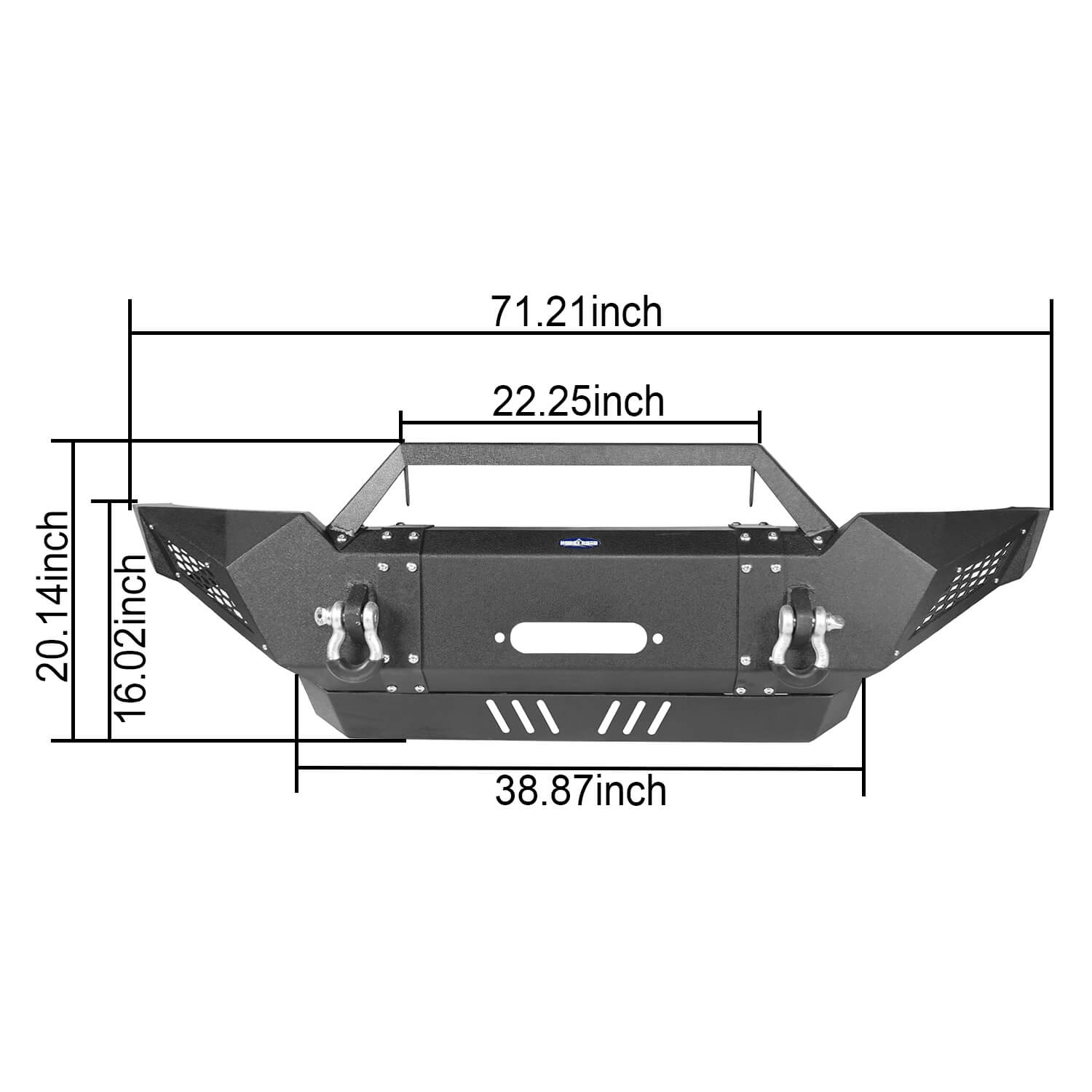 Full Width Front Bumper & Rear Bumper w/Lights for 2005-2011 Toyota Tacoma - Ultralisk 4x4 b40224001-8