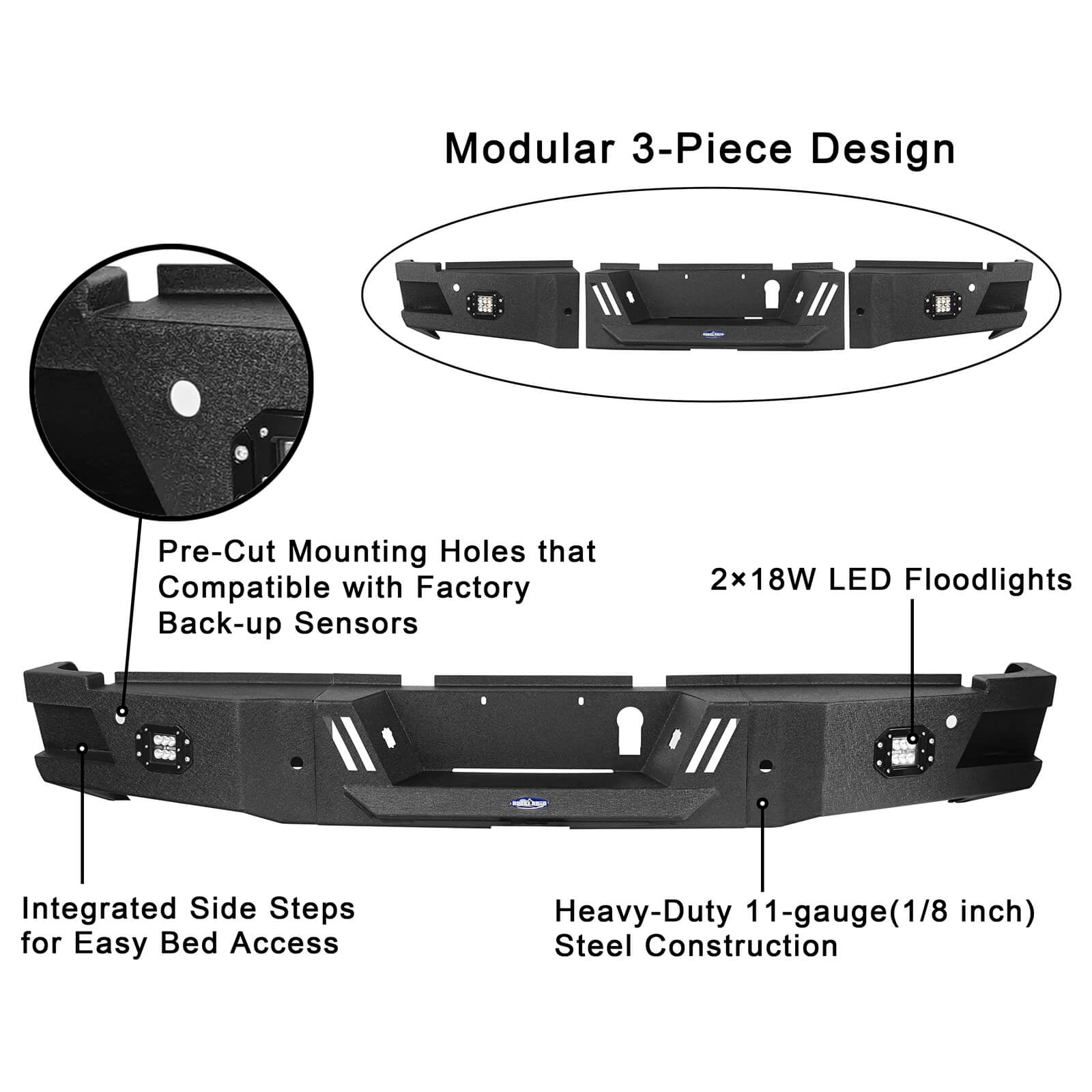 Dodge Ram Front Bumper Rear Bumper Combo for Dodge Ram 2500 - Ultralisk 4x4 u63006304  13