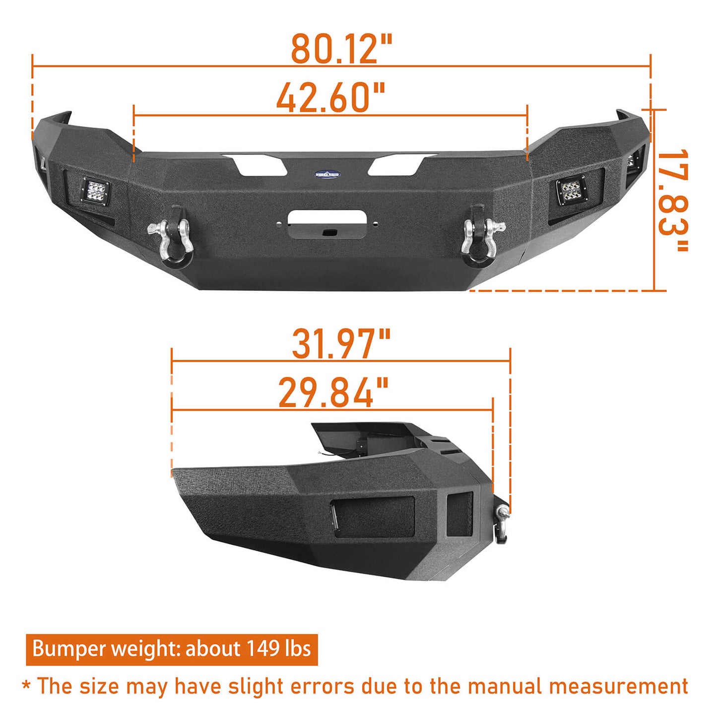 Dodge Ram Front Bumper Rear Bumper Combo for Dodge Ram 2500 - Ultralisk 4x4 u63006304  8