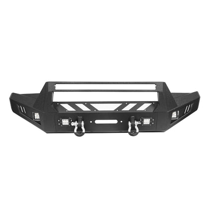 Full-Width Front Bumper with Low-Profile Hoop for 2016-2023 Toyota Tacoma 3rd Gen4 b4201-4