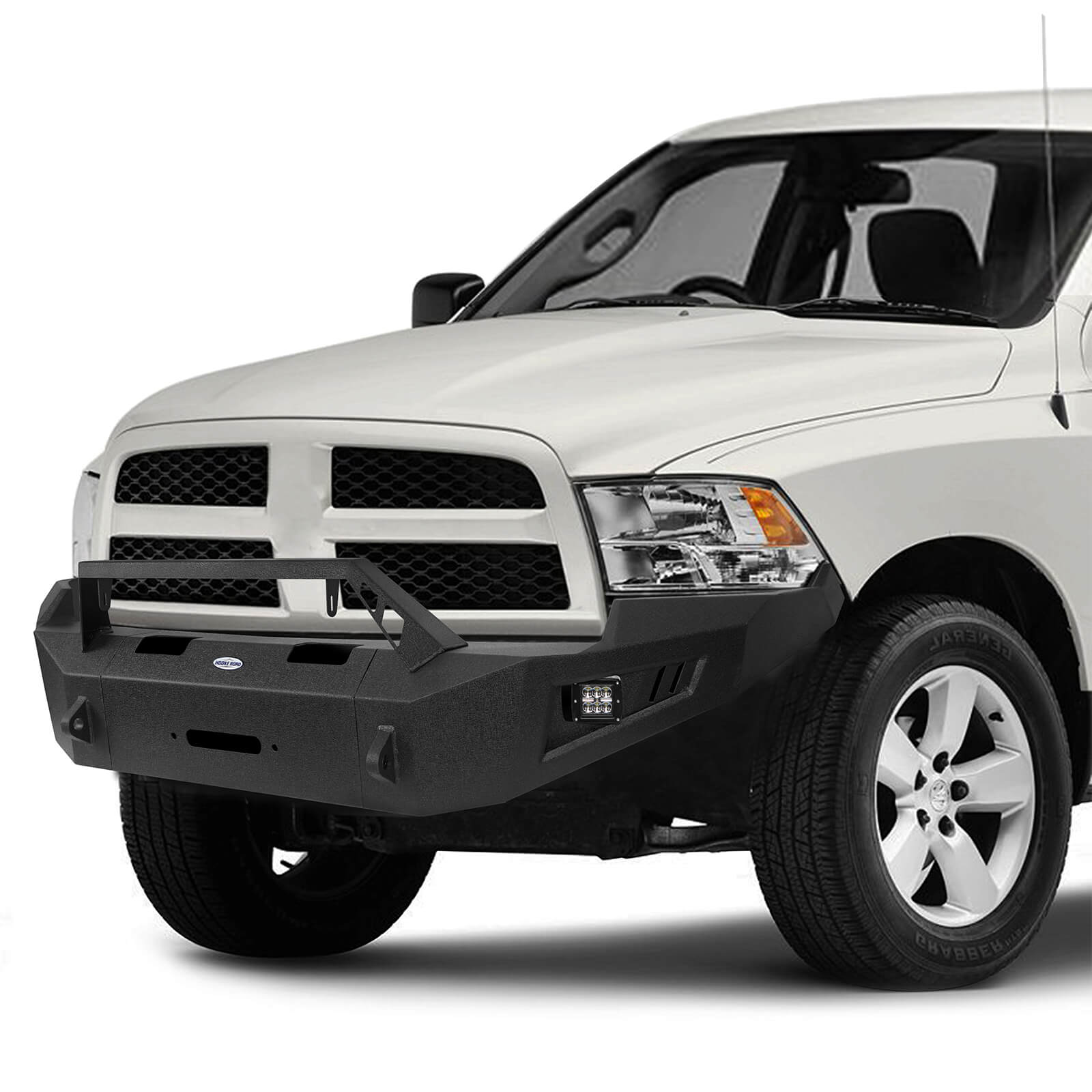 Dodge Ram Full-Width Front Bumper w/Winch Plate for 2009-2012