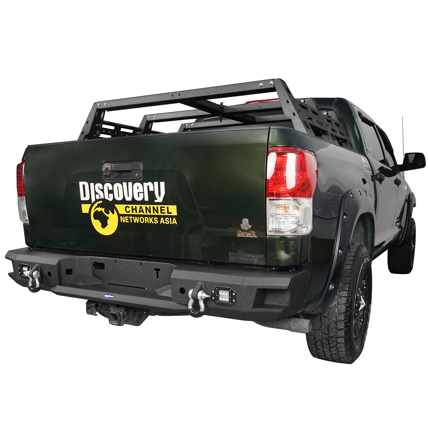 Full Width Rear Bumper for 2007-2013 Toyota Tundra b5201+b5206 3