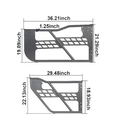 4 Door Tubular Door & Side Steps(18-24 Jeep Wrangler JL) - ultralisk 4x4