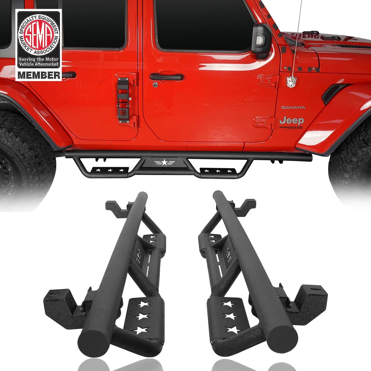 4 Door Tubular Door & Side Steps(18-24 Jeep Wrangler JL) - ultralisk 4x4