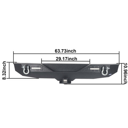 Jeep JK Front & Rear Bumper Combo Jeep Wrangler JK Bumpers for 2007-2018 Jeep Wrangler JK Jeep JK Parts u143116  2