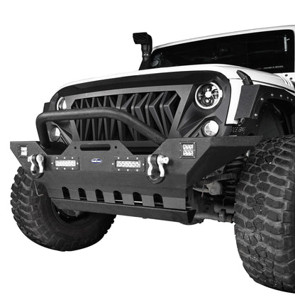 Jeep Front Bumper & Nerf Bar Side Steps (07-18 Jeep Wrangler JK) - ultralisk4x4