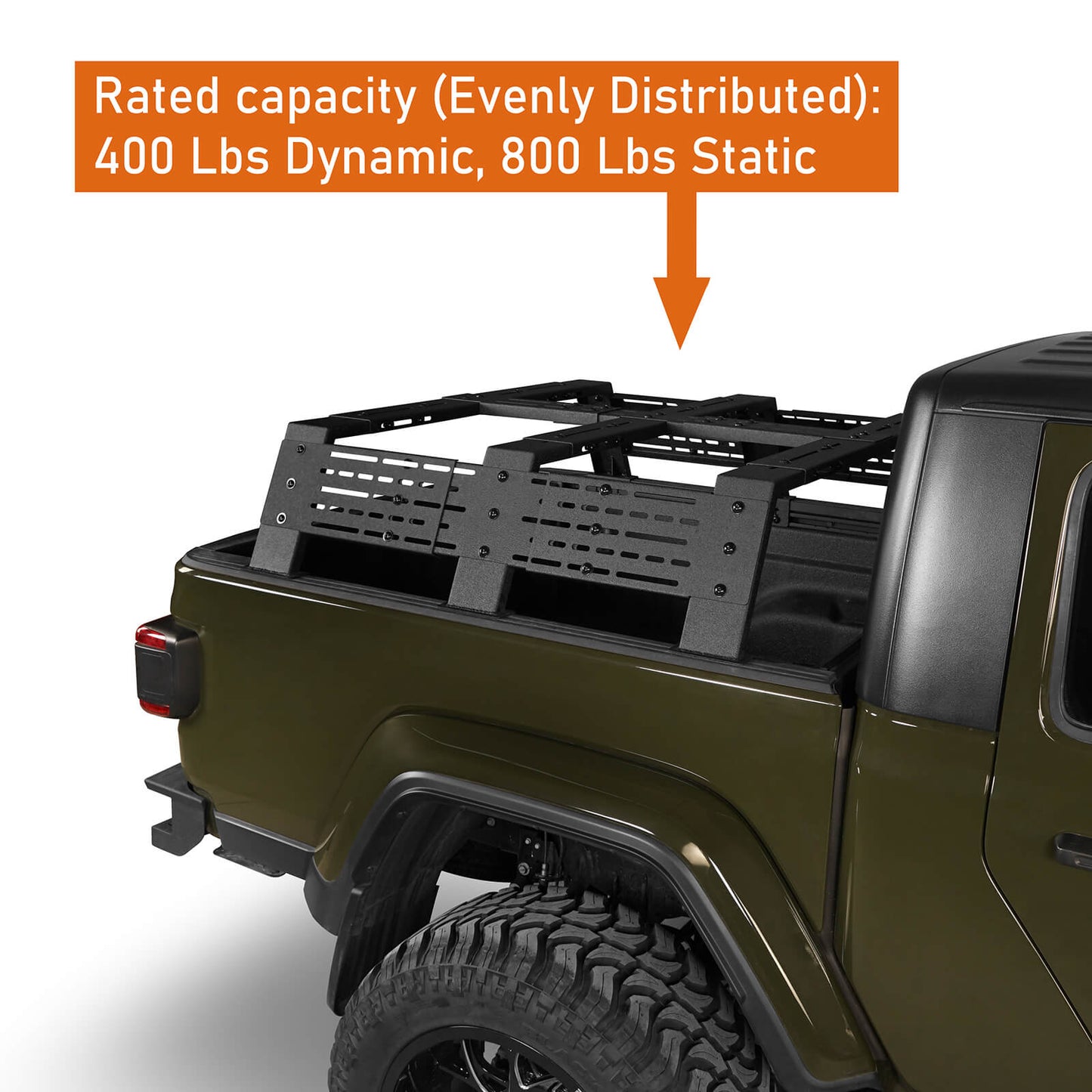 Jeep Gladiator JT & Toyota Tacoma 12.2" High Overland Bed Rack - Ultralisk 4x4