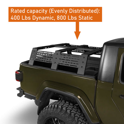 Jeep Gladiator JT & Toyota Tacoma 12.2" High Overland Bed Rack - Ultralisk 4x4