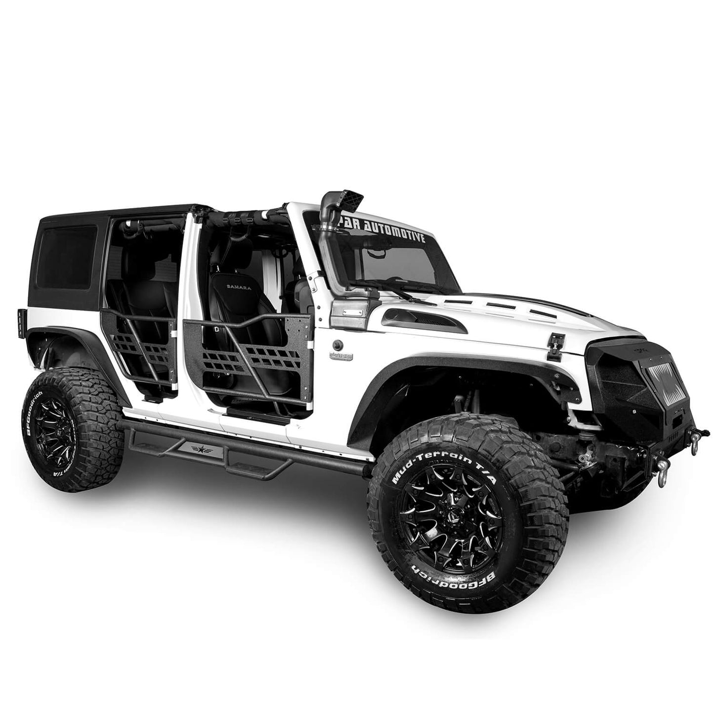 Jeep JK 4 Doors Drop Side Steps Nerf Rails Bar Running Boards for 2007-2018 Jeep Wrangler JK ultralisk4x4 - u2010-1 2