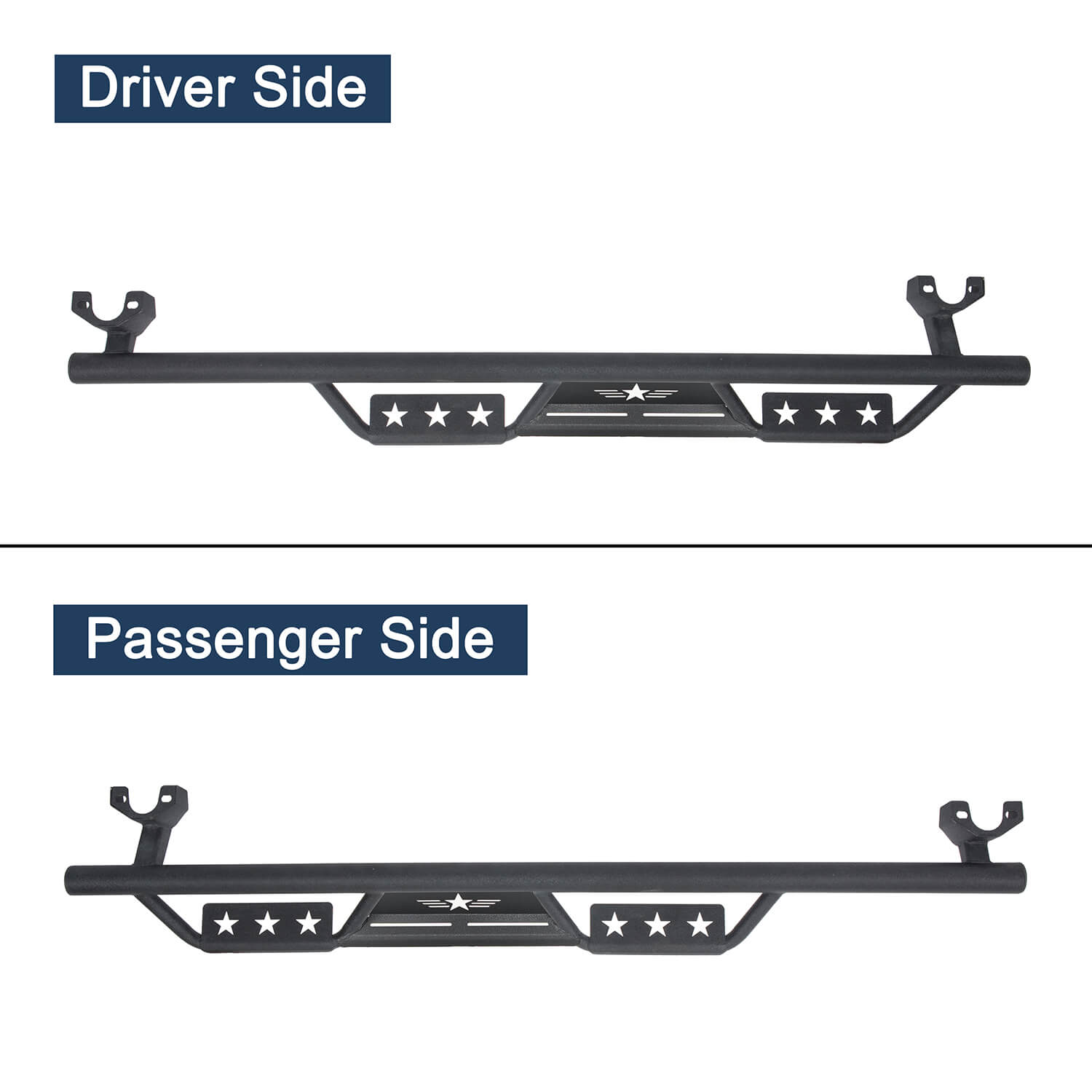 Jeep JK 4 Doors Drop Side Steps Nerf Rails Bar Running Boards for 2007-2018 Jeep Wrangler JK ultralisk4x4 - u2010-1 5