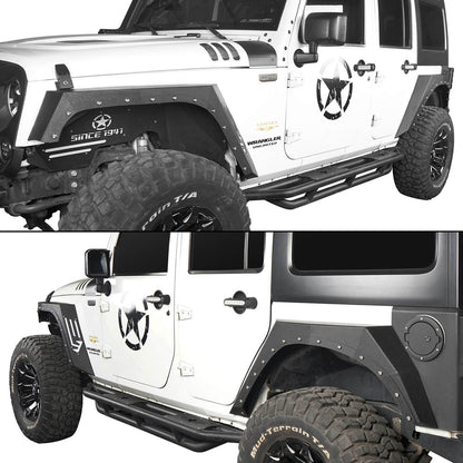 Jeep JK Armour Fender Flares Body Armor Cladding for Jeep Wrangler JK 2007-2018 BXG208BXG213 Jeep Accessories u-Box offroad 6