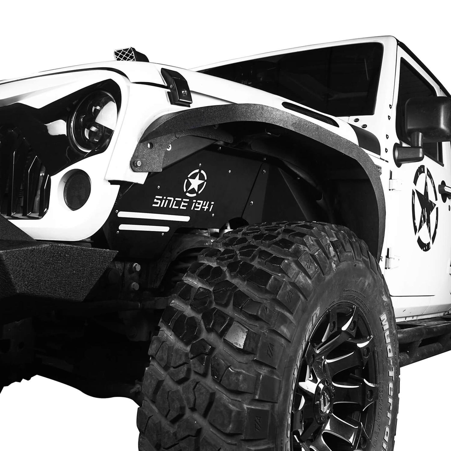 Armour Style Fender Flares & Inner Fender Liners(07-18 Jeep Wrangler JK) - Ultralisk 4x4