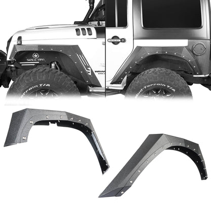 Armour Style Fender Flares & Inner Fender Liners(07-18 Jeep Wrangler JK) - Ultralisk 4x4