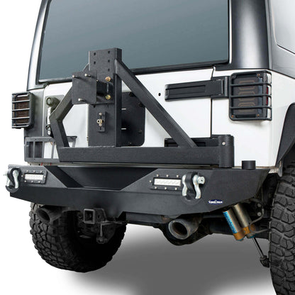 Blade Stubby Front Bumper & Different Trail Rear Bumper w/Tire Carrier Combo(07-18 Jeep Wrangler JK) - Ultralisk 4x4