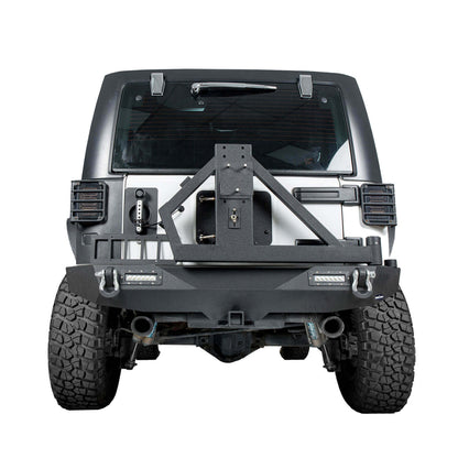 Blade Stubby Front Bumper & Different Trail Rear Bumper w/Tire Carrier Combo(07-18 Jeep Wrangler JK) - Ultralisk 4x4