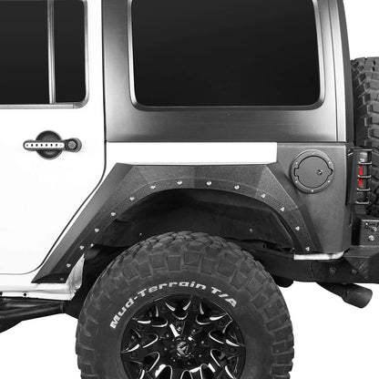 Steel Fender Flares Armour Style (07-18 Jeep Wrangler JK) - Ultralisk 4x4