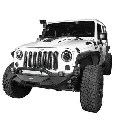 Blade Stubby Front Bumper & Different Trail Rear Bumper Combo(07-18 Jeep Wrangler JK) - ultralisk4x4