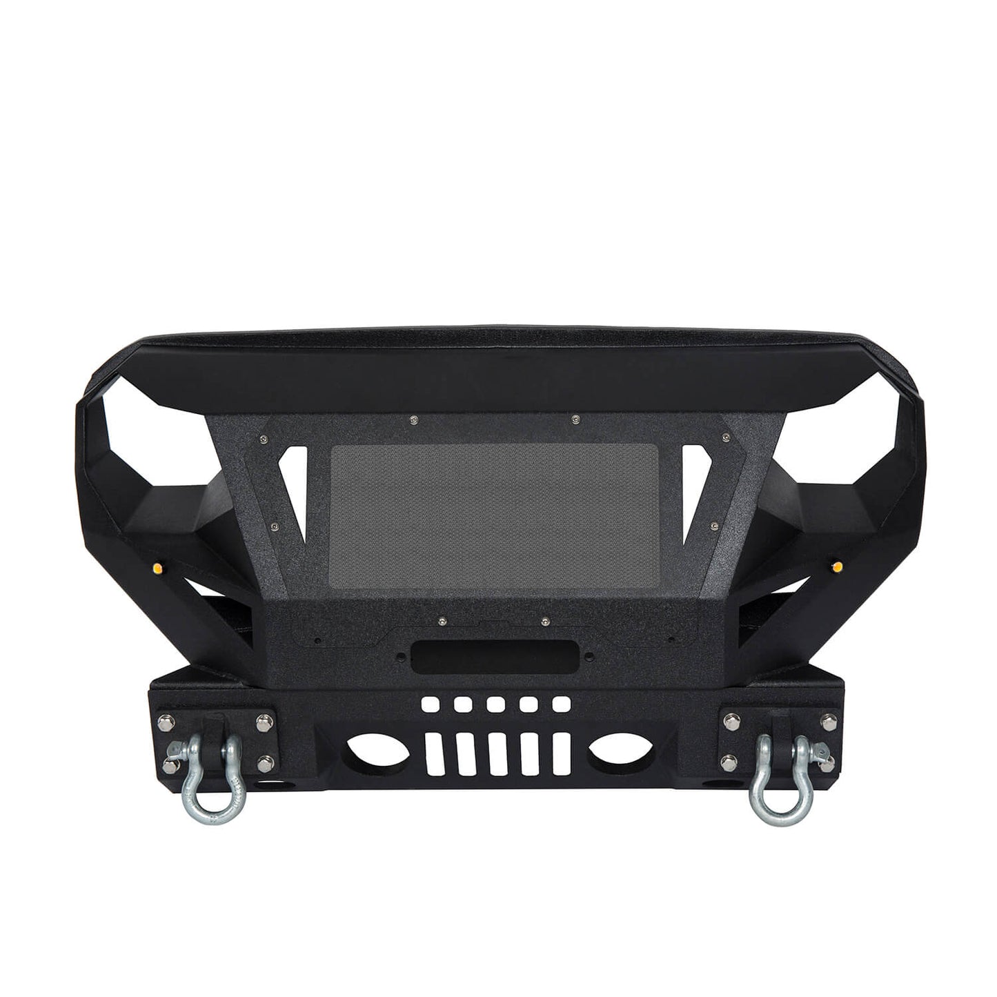 Jeep JK Steel Front Bumper w/Grille & Winch Plate(07-18 Jeep Wrangler JK) - Ultralisk 4x4